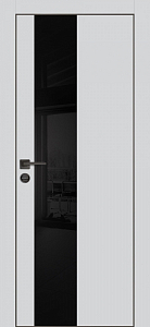 Товар Межкомнатная дверь PX-6 черная кромка с 4-х ст. Сапфир матовый